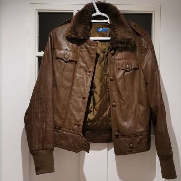 Leather Adidas jacket - Picture 1 of 4